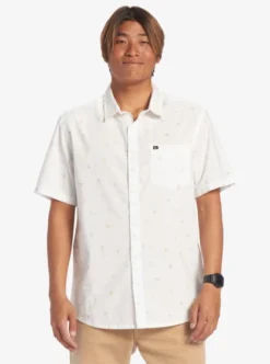 Quiksilver Mens Heat Wave Short Sleeve Shirt -Sunny Fit Wear aqywt03299 quiksilverw bsl9 frt1