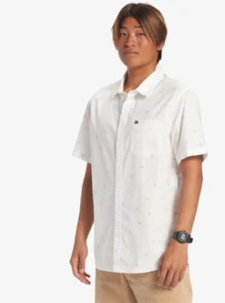 Quiksilver Mens Heat Wave Short Sleeve Shirt -Sunny Fit Wear aqywt03299 quiksilverw bsl9 frt2