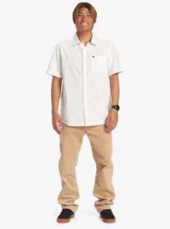 Quiksilver Mens Heat Wave Short Sleeve Shirt -Sunny Fit Wear aqywt03299 quiksilverw bsl9 frt9