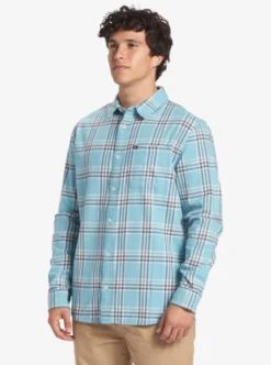 Quiksilver Mens Sanders Long Sleeve Shirt -Sunny Fit Wear aqywt03302 quiksilverw blg9 frt2
