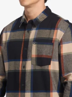 Quiksilver Mens Brooks Long Sleeve Shirt -Sunny Fit Wear aqywt03303 quiksilverw kvj9 frt3