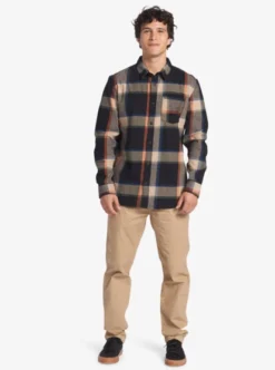 Quiksilver Mens Brooks Long Sleeve Shirt -Sunny Fit Wear aqywt03303 quiksilverw kvj9 frt9