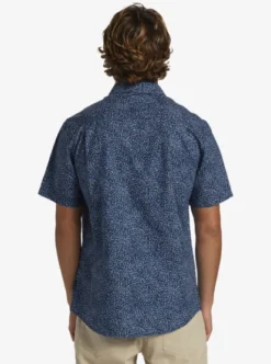 Quiksilver Mens Apero Organic Classic Short Sleeve Pocket Shirt -Sunny Fit Wear aqywt03314 quiksilverw ktp6 bck1