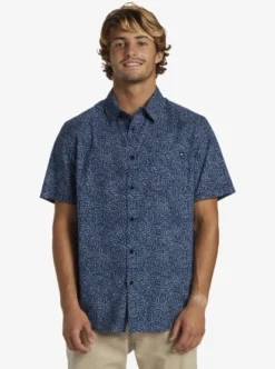 Quiksilver Mens Apero Organic Classic Short Sleeve Pocket Shirt -Sunny Fit Wear aqywt03314 quiksilverw ktp6 frt1