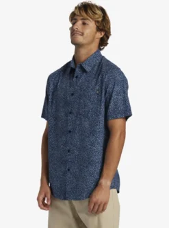 Quiksilver Mens Apero Organic Classic Short Sleeve Pocket Shirt -Sunny Fit Wear aqywt03314 quiksilverw ktp6 frt2