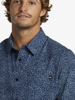Quiksilver Mens Apero Organic Classic Short Sleeve Pocket Shirt -Sunny Fit Wear aqywt03314 quiksilverw ktp6 frt3