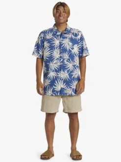 Quiksilver Mens Beach Club Casual Short Sleeve Shirt -Sunny Fit Wear aqywt03324 quiksilverw byc6 frt9