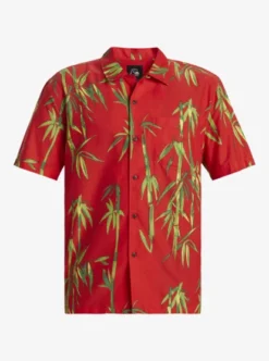 Quiksilver Mens Bamboo DNA Island Short Sleeve Shirt -Sunny Fit Wear aqywt03326 quiksilverv rzm6 frt1