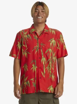 Quiksilver Mens Bamboo DNA Island Short Sleeve Shirt -Sunny Fit Wear aqywt03326 quiksilverw rzm6 frt1