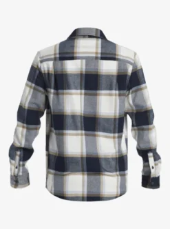 Quiksilver Mens DNA Flannel Flannel Shirt -Sunny Fit Wear aqywt03331 quiksilverv ktp1 bck1