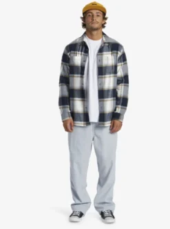 Quiksilver Mens DNA Flannel Flannel Shirt -Sunny Fit Wear aqywt03331 quiksilverw ktp1 frt9