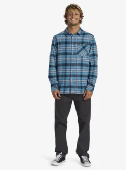Quiksilver Mens QS Classic Flannel Shirt -Sunny Fit Wear aqywt03332 quiksilverw bnh1 frt9