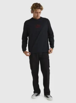 Quiksilver Mens Tilt Long Sleeve T-Shirt -Sunny Fit Wear aqyzt09485 quiksilverw kvj0 frt9