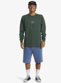Quiksilver Mens Bio Hazard Long Sleeve T-Shirt -Sunny Fit Wear aqyzt09549 quiksilverw grt0 frt9