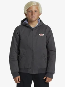 Quiksilver Boys Lets Go To School Hooded Jacket -Sunny Fit Wear eqbjk03281 quiksilverw kzm0 frt1