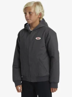 Quiksilver Boys Lets Go To School Hooded Jacket -Sunny Fit Wear eqbjk03281 quiksilverw kzm0 frt2