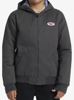 Quiksilver Boys Lets Go To School Hooded Jacket -Sunny Fit Wear eqbjk03281 quiksilverw kzm0 frt3