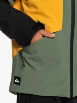 Quiksilver Boys 8-16 AmbitionTechnical Snow Jacket -Sunny Fit Wear eqbtj03176 quiksilverw gnb0 frt4