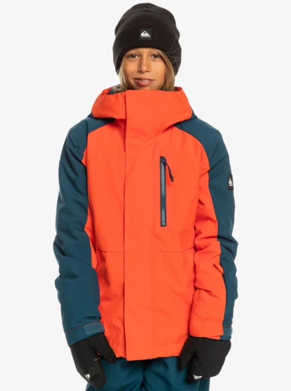 Quiksilver Boys 4-16 Mission Block Technical Snow Jacket 1 Quiksilver Boys 4-16 Mission Block Technical Snow Jacket