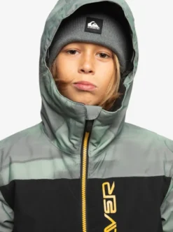 Quiksilver Boys 4-16 Side Hit Technical Snow Jacket -Sunny Fit Wear eqbtj03186 quiksilverw gnb1 frt3