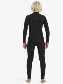 Quiksilver Boys 4/3mm Everyday Sessions Chest Zip Wetsuit -Sunny Fit Wear eqbw103094 quiksilverw kvd0 bck1