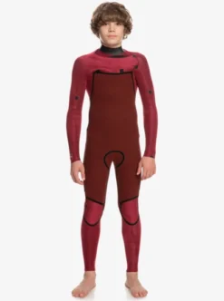 Quiksilver Boys 3/2mm Everyday Sessions Chest Zip Wetsuit -Sunny Fit Wear eqbw103096 quiksilverw kvj0 bck3