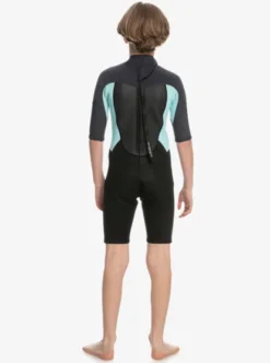 Quiksilver Boys 8-16 2/2mm Prologue Short Sleeve Back Zip Springsuit -Sunny Fit Wear eqbw503021 quiksilverw xkkb bck1
