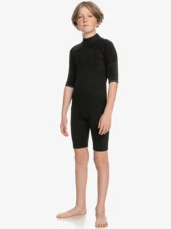Quiksilver Boys 8-16 2/2mm Prologue Short Sleeve Back Zip Springsuit -Sunny Fit Wear eqbw503021 quiksilverw xkkb frt9