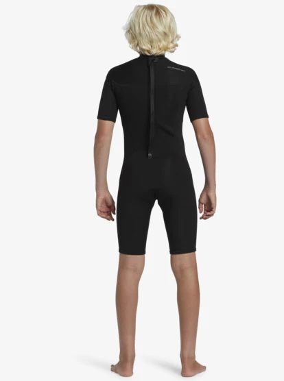 Quiksilver Boys 2/2mm Everyday Sessions Short Sleeve Back Zip Springsuit 4 Quiksilver Boys 2/2mm Everyday Sessions Short Sleeve Back Zip Springsuit - Image 4