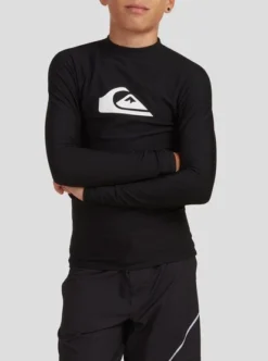 Quiksilver Boys 8-16 Heater Long Sleeve UPF 50 Rash Vest -Sunny Fit Wear eqbwr03189 quiksilverw kvj0 frt3