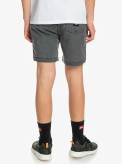 Quiksilver Boys 8-16 Taxer Elasticated Shorts -Sunny Fit Wear eqbws03330 quiksilverw kvj0 bck1