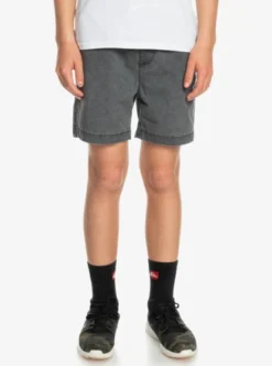 Quiksilver Boys 8-16 Taxer Elasticated Shorts -Sunny Fit Wear eqbws03330 quiksilverw kvj0 frt1