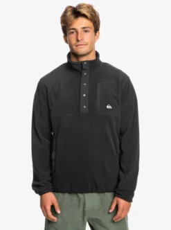 Quiksilver Mens No Destination Mock Neck Fleece -Sunny Fit Wear eqyft04770 quiksilverw kta0 frt1