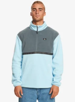 Quiksilver Mens Taped Off Half-Zip Fleece