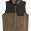 Quiksilver Mens Shallow Water Zip-Up Fleece Vest