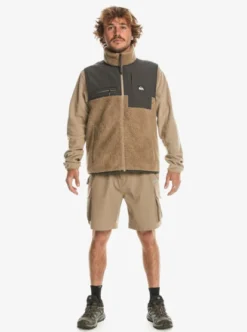 Quiksilver Mens Shallow Water Zip-Up Fleece Vest -Sunny Fit Wear eqyft04853 quiksilverw tmb0 frt9