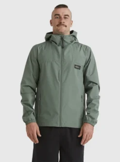 Quiksilver Mens Mikey Lizard Runner Jacket -Sunny Fit Wear eqyjk03998 quiksilverw gnb0 frt1