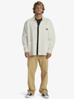 Quiksilver Mens Surf Chores Denim Chore Jacket -Sunny Fit Wear eqyjk04020 quiksilverw wbk0 frt9