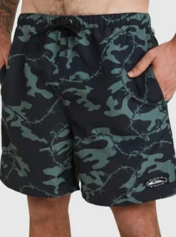 Quiksilver Mens Mikey Volley 18" Swim Shorts -Sunny Fit Wear eqyjv04048 quiksilverw kvj8 dtl1