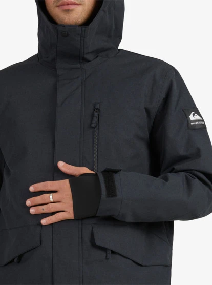 Quiksilver Mens Mission Solid Snow Jacket 16 Quiksilver Mens Mission Solid Snow Jacket - Image 16