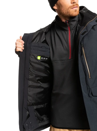 Quiksilver Mens Mission Solid Snow Jacket 8 Quiksilver Mens Mission Solid Snow Jacket - Image 8