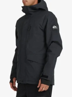 Quiksilver Mens Mission Solid Snow Jacket 34 Quiksilver Mens Mission Solid Snow Jacket -Sunny Fit Wear eqytj03266 quiksilverw kvj0 sd3