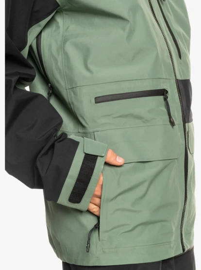 Quiksilver Mens Highline Pro Sammy Carlson 3L GORE-TEX® Technical Snow Jacket 8 Quiksilver Mens Highline Pro Sammy Carlson 3L GORE-TEX® Technical Snow Jacket - Image 8