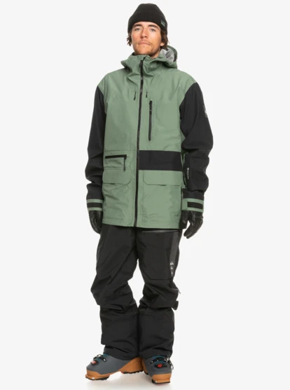Quiksilver Mens Highline Pro Sammy Carlson 3L GORE-TEX® Technical Snow Jacket 9 Quiksilver Mens Highline Pro Sammy Carlson 3L GORE-TEX® Technical Snow Jacket - Image 9