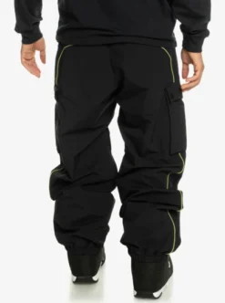 Quiksilver Mens Snow Down Cargo Technical Snow Pants -Sunny Fit Wear eqytp03199 quiksilverw kvj0 bck1