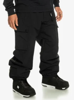 Quiksilver Mens Snow Down Cargo Technical Snow Pants -Sunny Fit Wear eqytp03199 quiksilverw kvj0 frt3