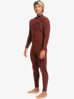 Quiksilver Mens 4/3mm Highline Chest Zip Wetsuit -Sunny Fit Wear eqyw103158 quiksilverw kvd0 bck8