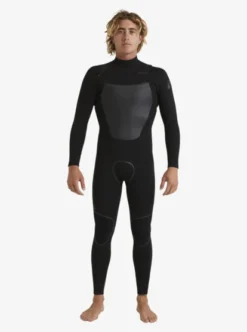 Quiksilver Mens 4/3mm Marathon Sessions Chest Zip Wetsuit
