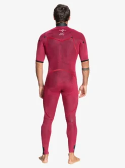 Quiksilver Mens 2/2mm Everyday Sessions Chest Zip Steamer -Sunny Fit Wear eqyw303014 quiksilverw kvd0 bck3