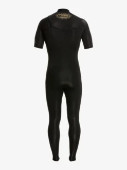 Quiksilver Mens 2/2mm Everyday Sessions Short Sleeve Chest Zip Springsuit -Sunny Fit Wear eqyw303021 quiksilverv kvj0 bck1